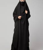 Black Kashibo Plain Jilbab