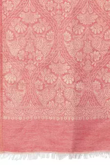 Paisan Red & Gold Woven Design Modal Shawl