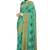 Light sky blue printed georgette saree with blouse