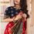 Red hand woven pure kanjivaram silk saree with blouse