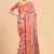 Light baby pink woven silk saree with blouse