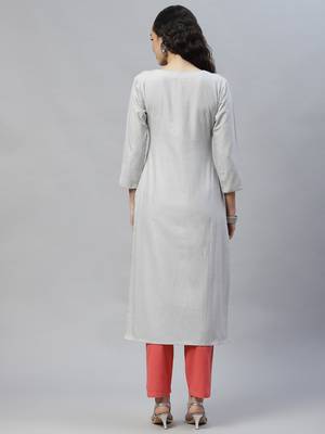 White embroidered cotton cotton-kurtis 3