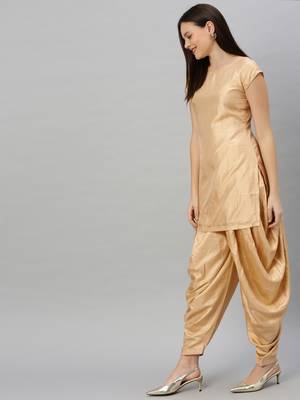 Ethnovogue Ready To Wear Beige Jacket Style Dhoti 4