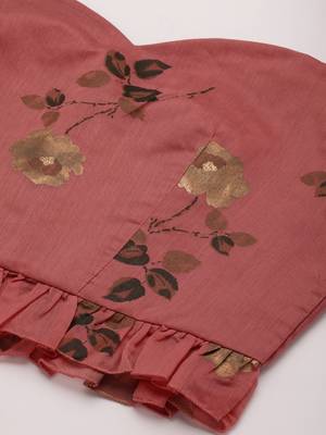 Ethnovogue Ready To Wear Pink Modal Chanderi Co Ords Set 4