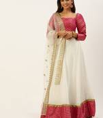 Ethnovogue Ready To Wear Pink Jacquard Art Silk Lehenga Set