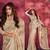 Ivory woven georgette saree with blouse