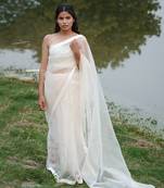 Isabelle Hand Emroidered Saree With Hand Painted Peticot