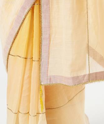 Yellow Ombre Saree & Peticot 2