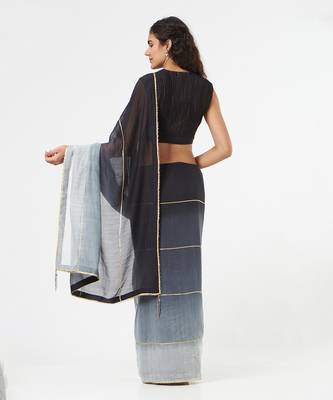Black Ombre Saree & Peticot 3