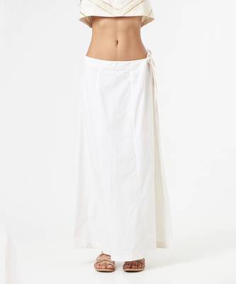 Ivory White Saree & Peticot 4