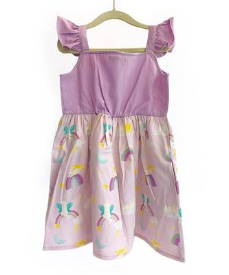 In the Sky' Lavender Frilly Frock 5