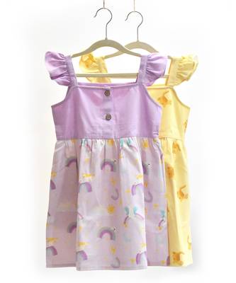 In the Sky' Lavender Frilly Frock 7
