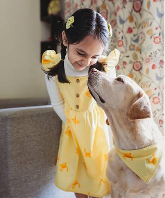 Kitty Kat' Yellow Frilly Frock 3