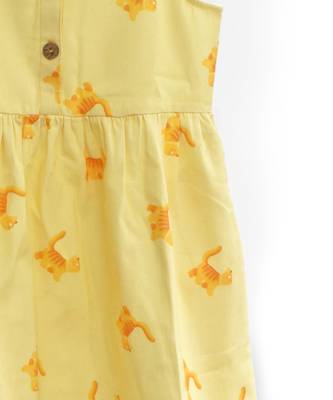 Kitty Kat' Yellow Frilly Frock 7