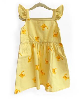 Kitty Kat' Yellow Frilly Frock 9