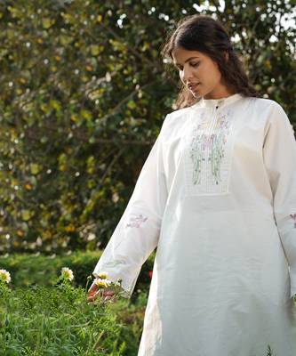 Penelope Pleated Placket Kurta 1