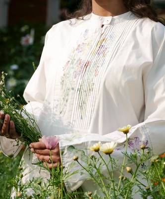 Penelope Pleated Placket Kurta 3