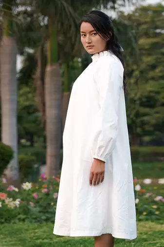 Mary High Neck Dress