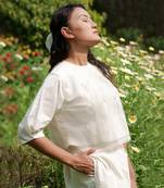 Eleanor Sheer Box Pleat Top