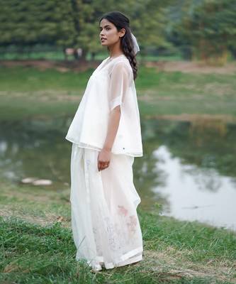 Georgiana Sheer Angrakha Top & Handpainted Slip 2