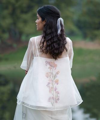 Georgiana Sheer Angrakha Top & Handpainted Slip 3