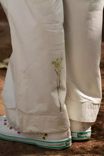 Maria Overlap Pleated Pants