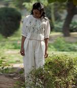 Maria Overlap Pleated Pants