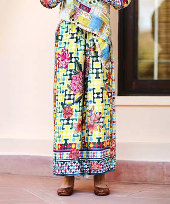 Multicolor Abstract print Sation kurta  10