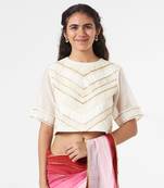 Striped Applique Blouse