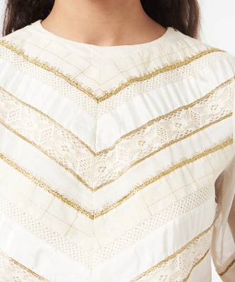Striped Applique Blouse 2