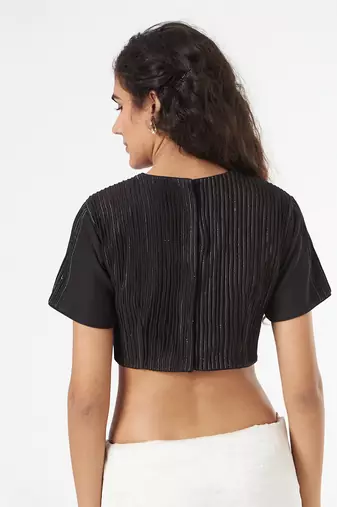 Corded Blouse With Sleeves