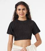 Corded Blouse With Sleeves