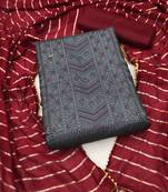 Grey embroidered cotton salwar