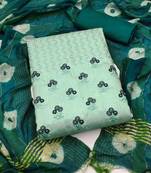 Multicolor embroidered cotton salwar