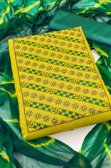 Multicolor embroidered cotton salwar