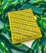 Multicolor embroidered cotton salwar