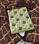 Green embroidered cotton salwar