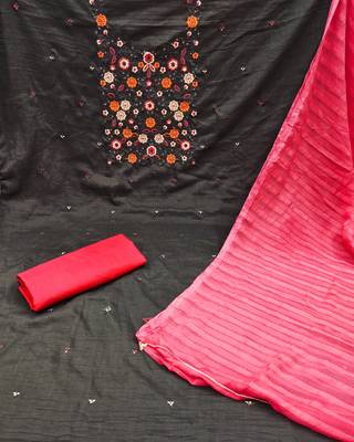 Grey embroidered cotton salwar 2
