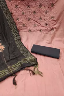 Multicolor embroidered cotton salwar