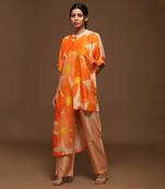 Orange Kurta Pant Set