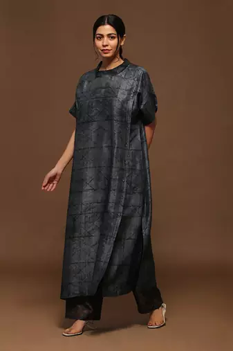 Grey Kurta Pant Set