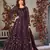 Heavy Sequance Embroidery Work Soft Net Traditional Anarkali Dress In Amazing Purple Colour