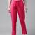 Pink plain cotton trousers