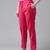 Pink plain cotton trousers