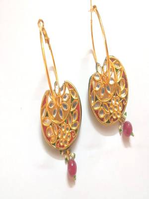 Runjhun Kundan Gold Plated Traditional Earrings 2