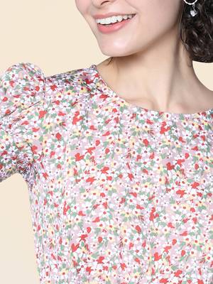 Multicolor printed polyester maxi-dresses 4