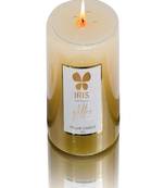 IRIS Gold Lacquered Glitter Candle