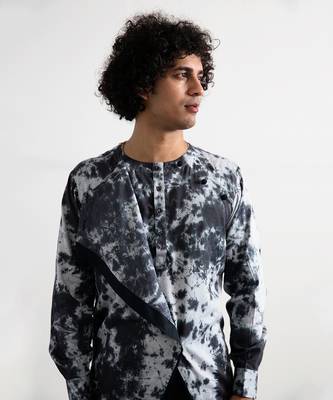 Black And Grey Eir Kurta Set  3