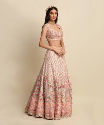 Pink Bridal Lehenga Set 2