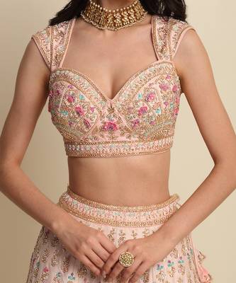Pink Bridal Lehenga Set 3